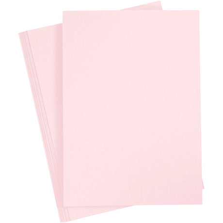 Carton d'entreprise Creativ, a4, feuille 210x297 mm, 210 g, rose clair, 10 feuilles 1 boîte