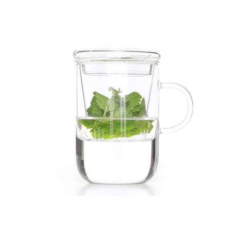 Verre à thé avec filtre ø 8cm h=12cm