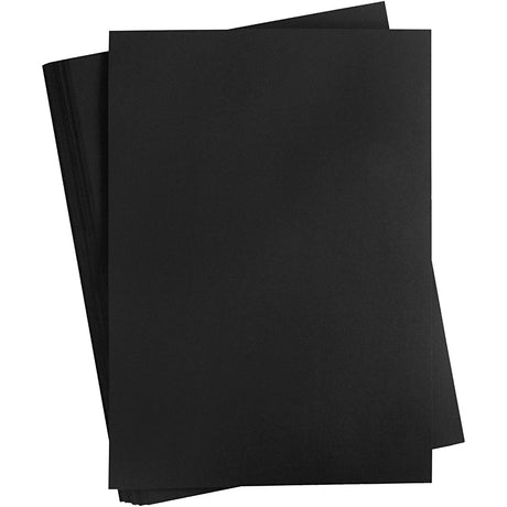 Creativ company carton noir 180 grammes - carton noir a2 - carton passe-temps - papier solide - papier a2 180 grammes - papier à dessin carton artisanal - 42x60 cm - a2 - 100 feuilles