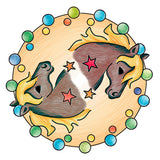 Mandala designer Ravensburger mini - chevaux