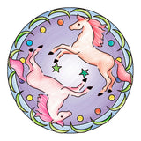 Mandala designer Ravensburger mini - chevaux