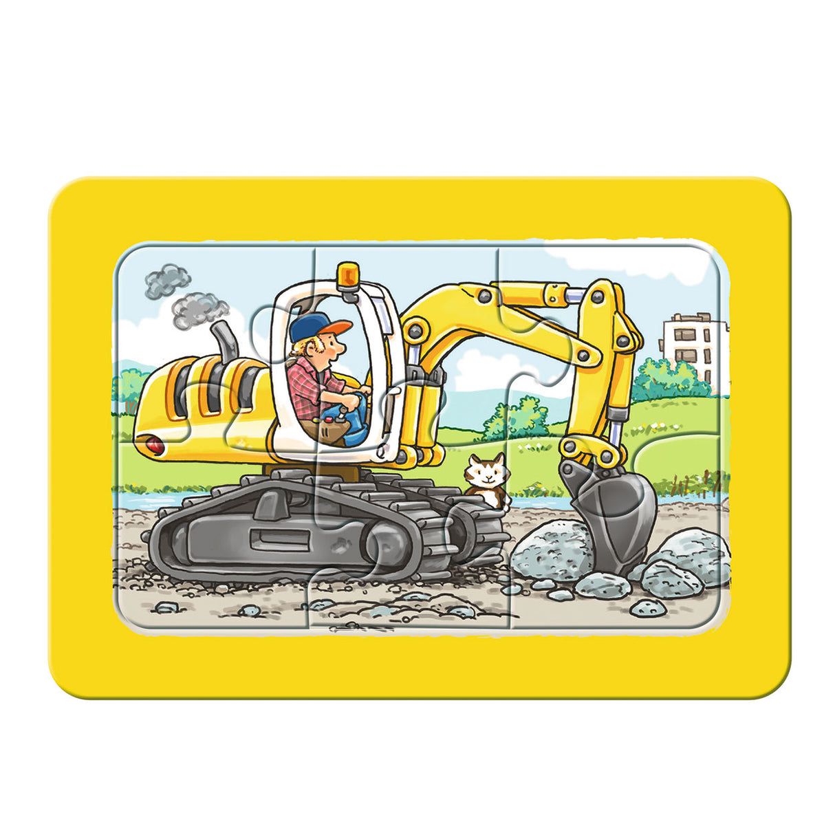 Ravensburger Excavator Tractor and Tipping Car 3x6 Pieces