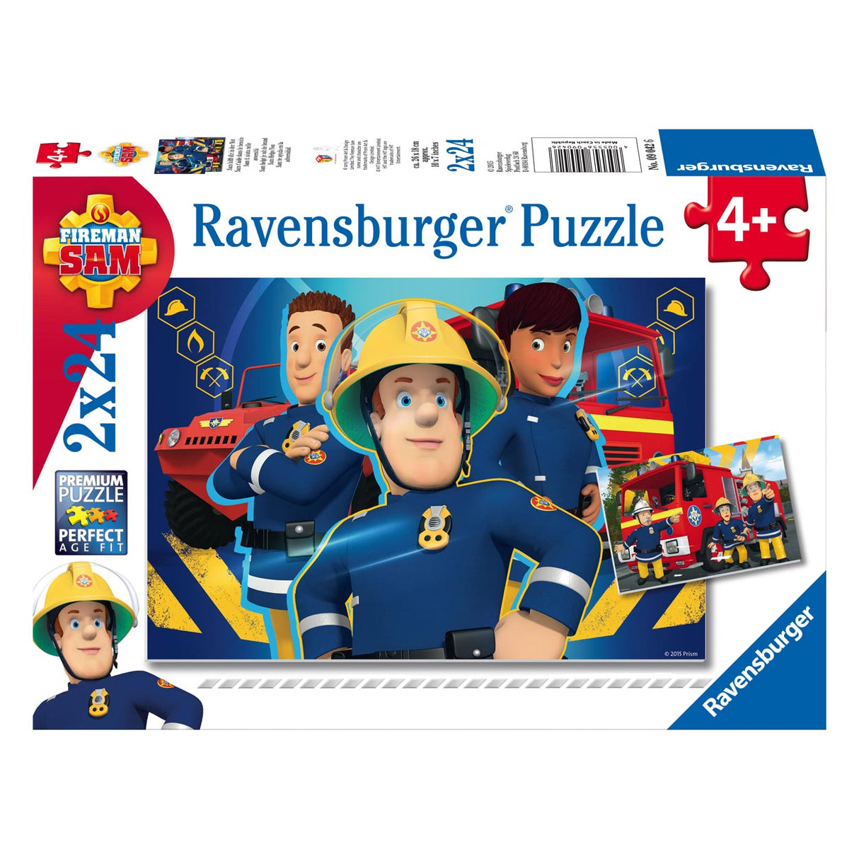 Ravensburger - Sam te ayuda a salir del fuego 2x24 piezas