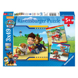 Ravensburger paw patrol puzzel - helden met vacht, 3x49st.