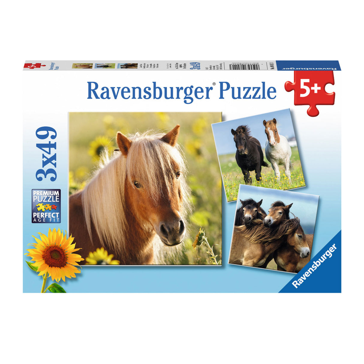 Ravensburger - süße Ponys 3x49st.