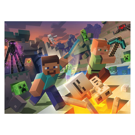 Ravensburger puzzle monstre minecraft - puzzle - 100 pièces xl