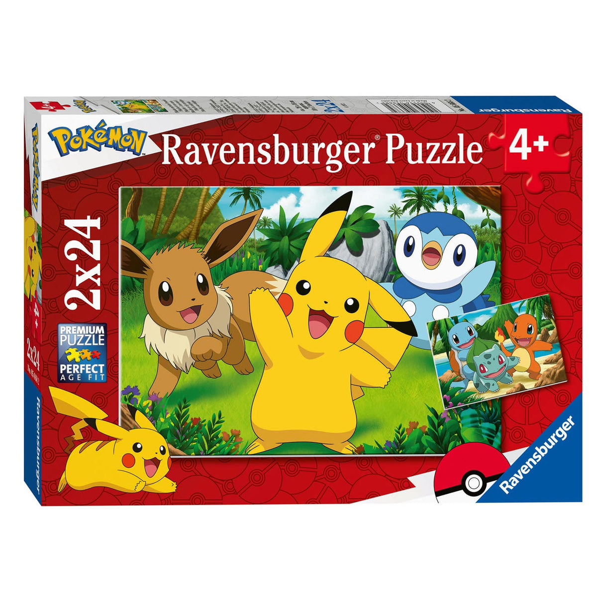 Ravensburger Puzzle Pikachu y sus amigos 2x24 piezas