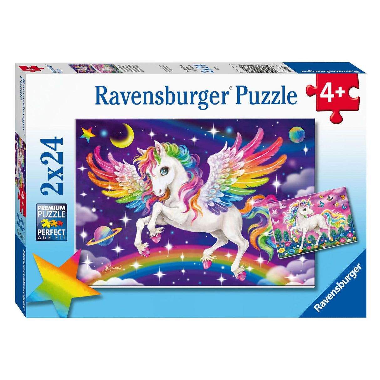 Ravensburger Puzzle Unicorn und Pegasus, 2x24st.