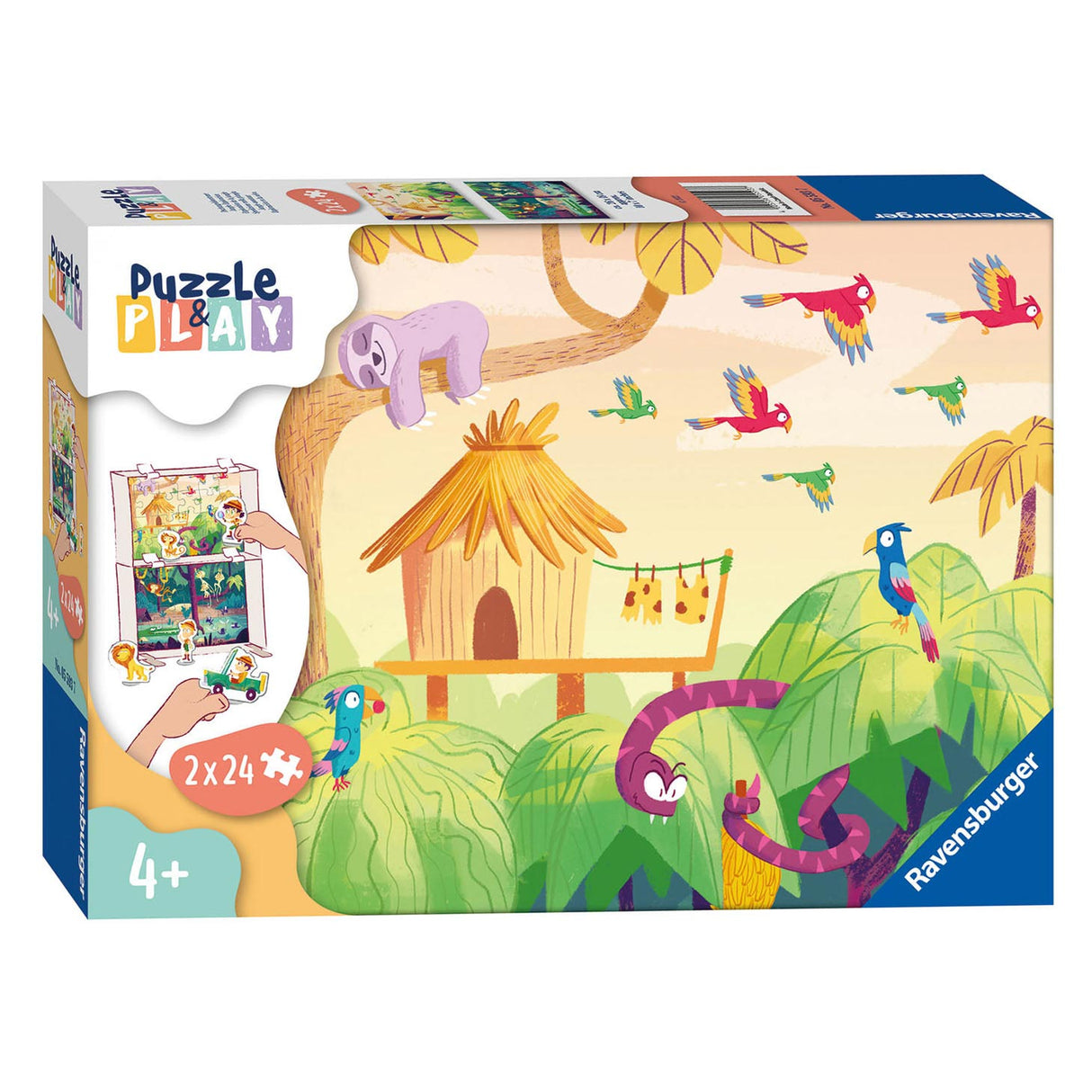 Ravensburger - Puzzle - Jungle Adventure 2x24 kusů