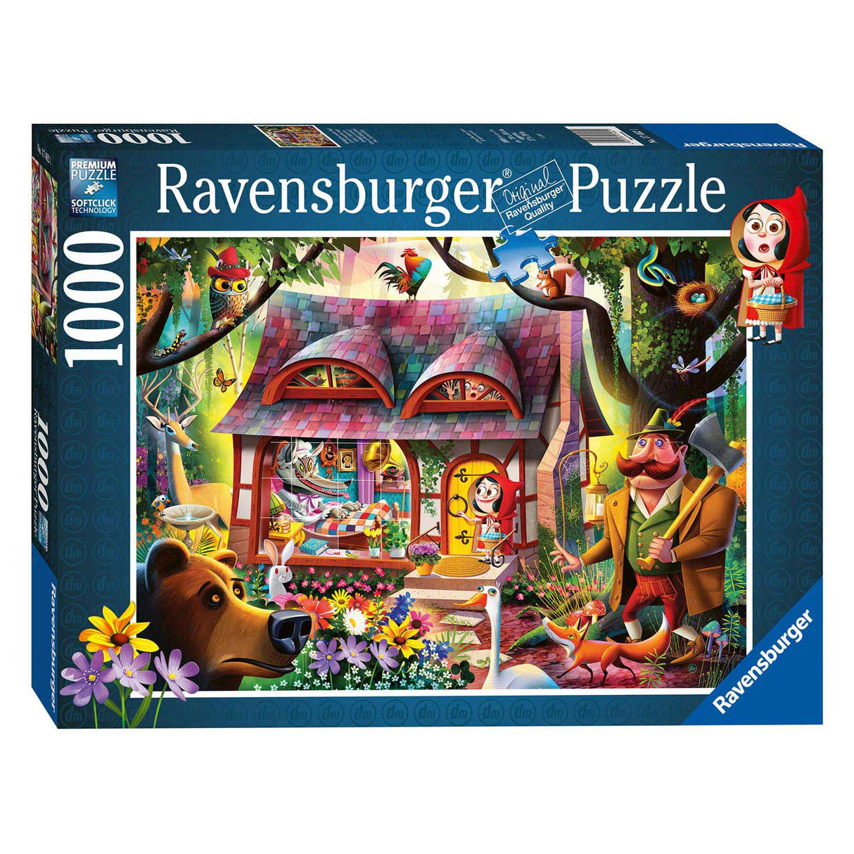 Ravensburger Puzzle Little Red Riding Hood og De Wolf, 1000.