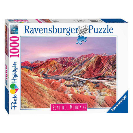 Ravensburger puzzle montagnes arc-en-ciel, Chine, 1000 pcs.