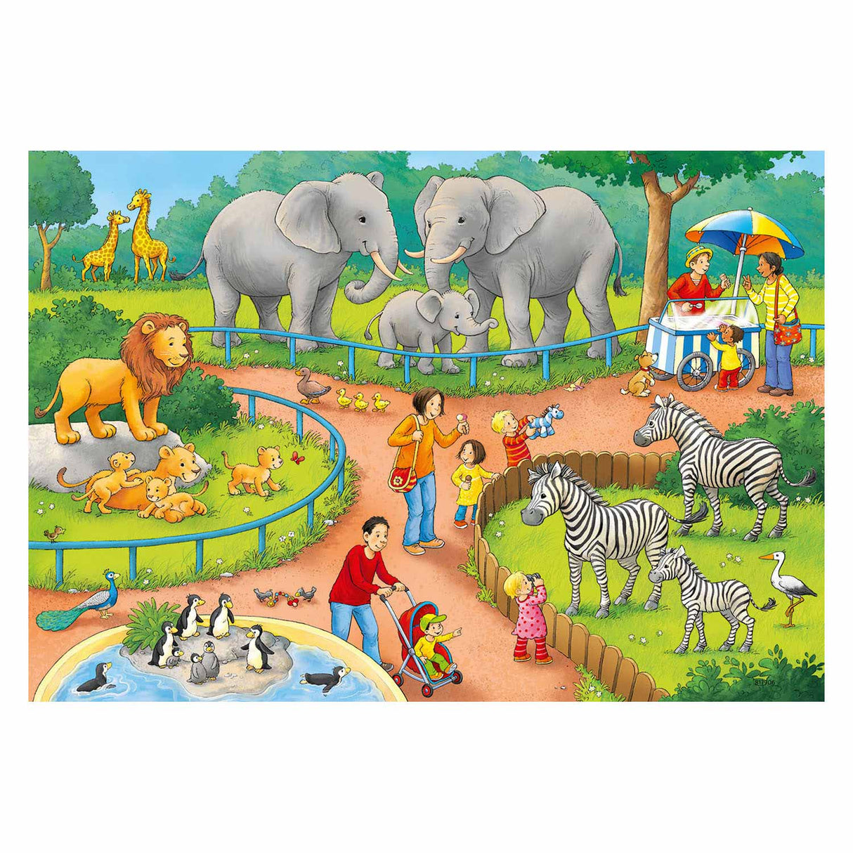 Ravensburger - Puzzle dziennie w zoo 2x24 sztuk