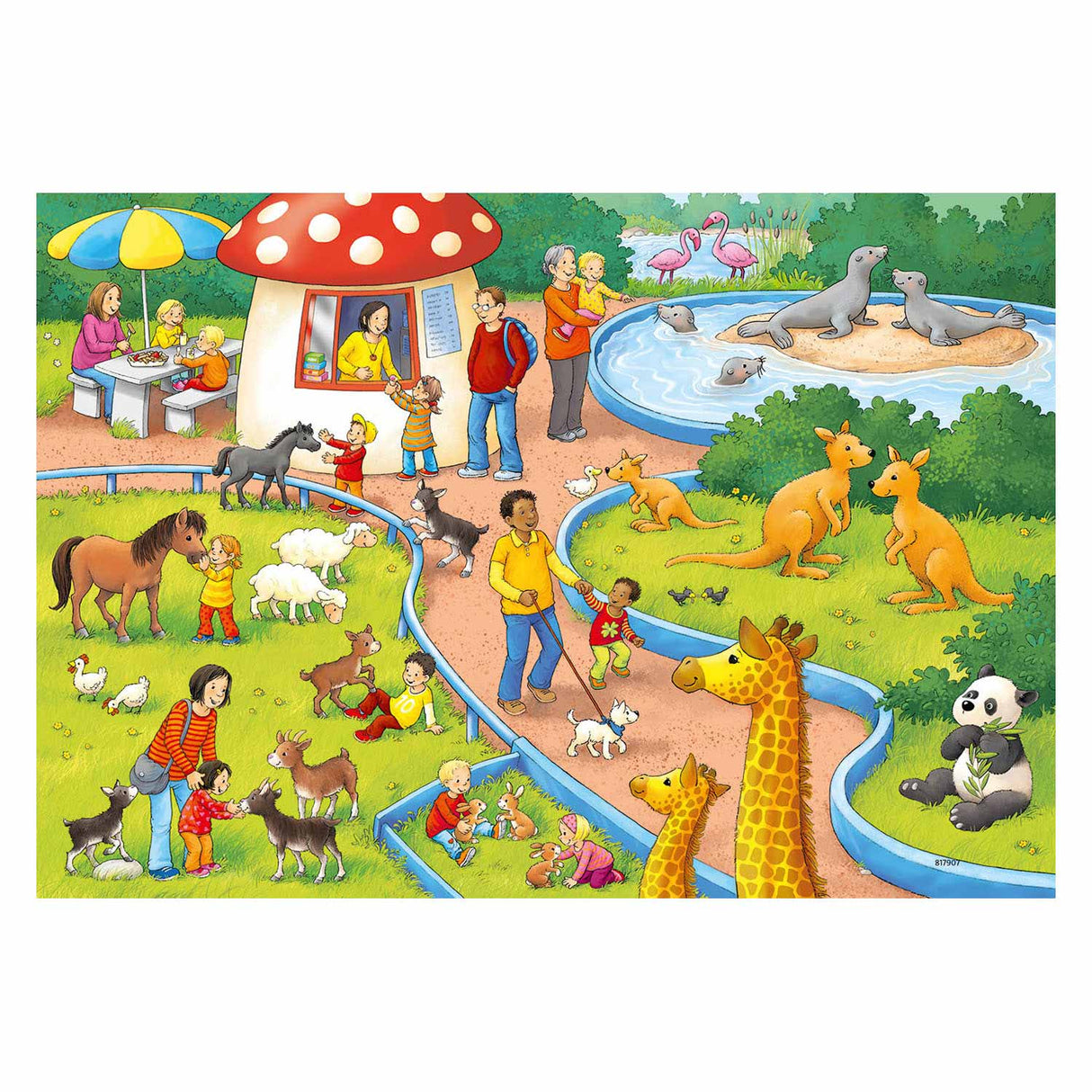 Ravensburger - Puzzle dziennie w zoo 2x24 sztuk