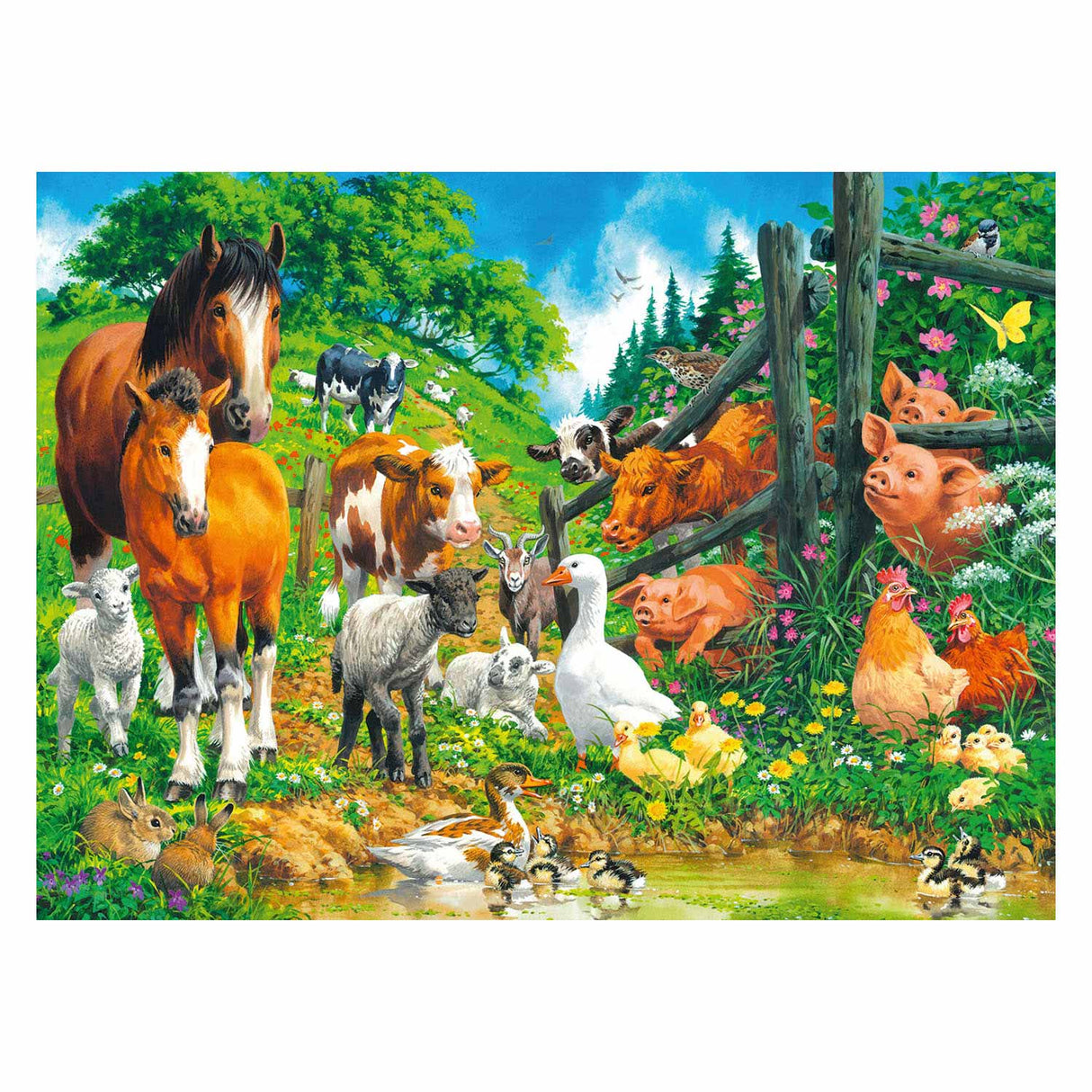 Ravensburger Puzzle Animal Meeting 100st. Xxl