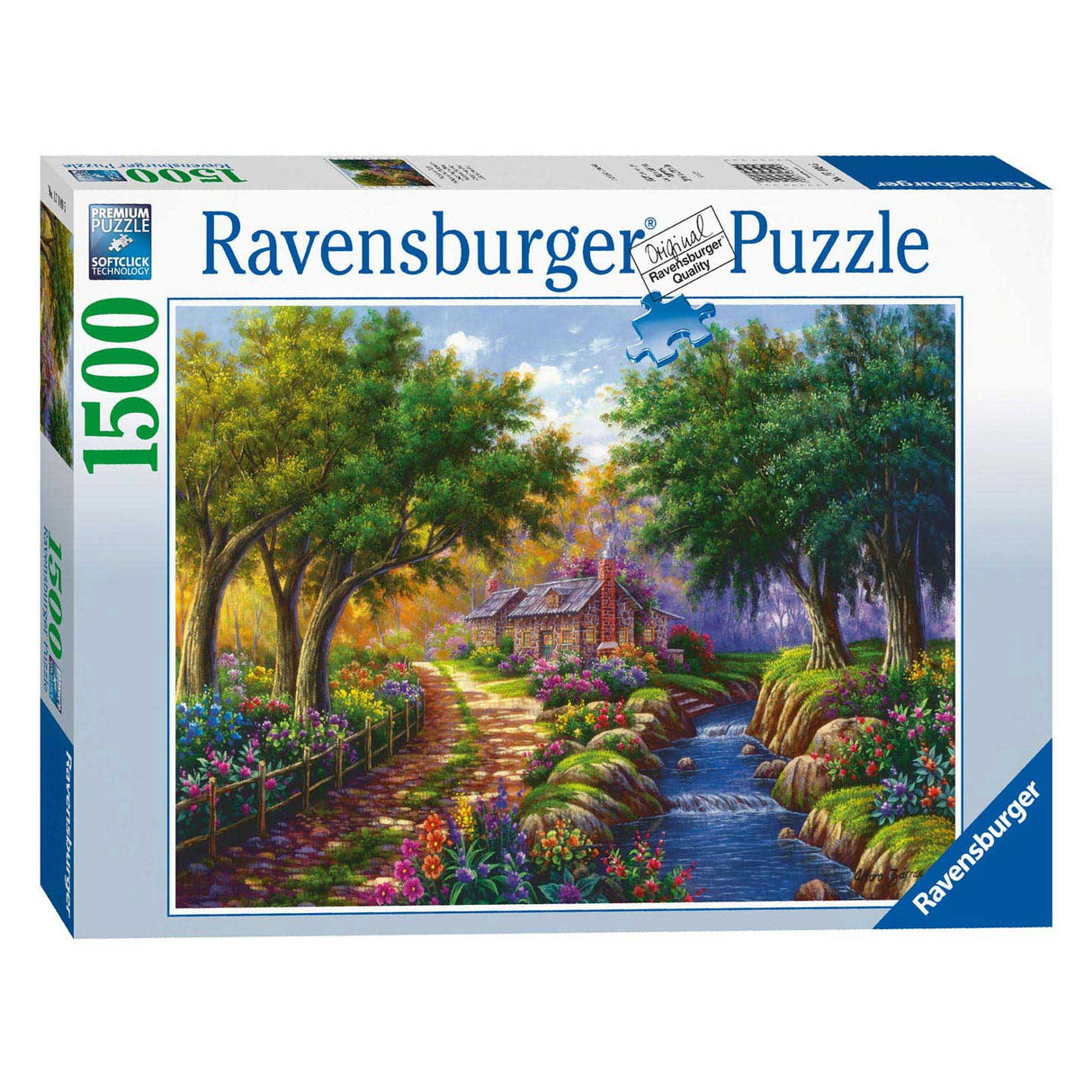 Ravensburger Puzzle Cottage à la rivière, 1500e.