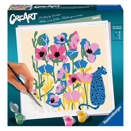 Peinture par numéro Ravensburger - coquelicot