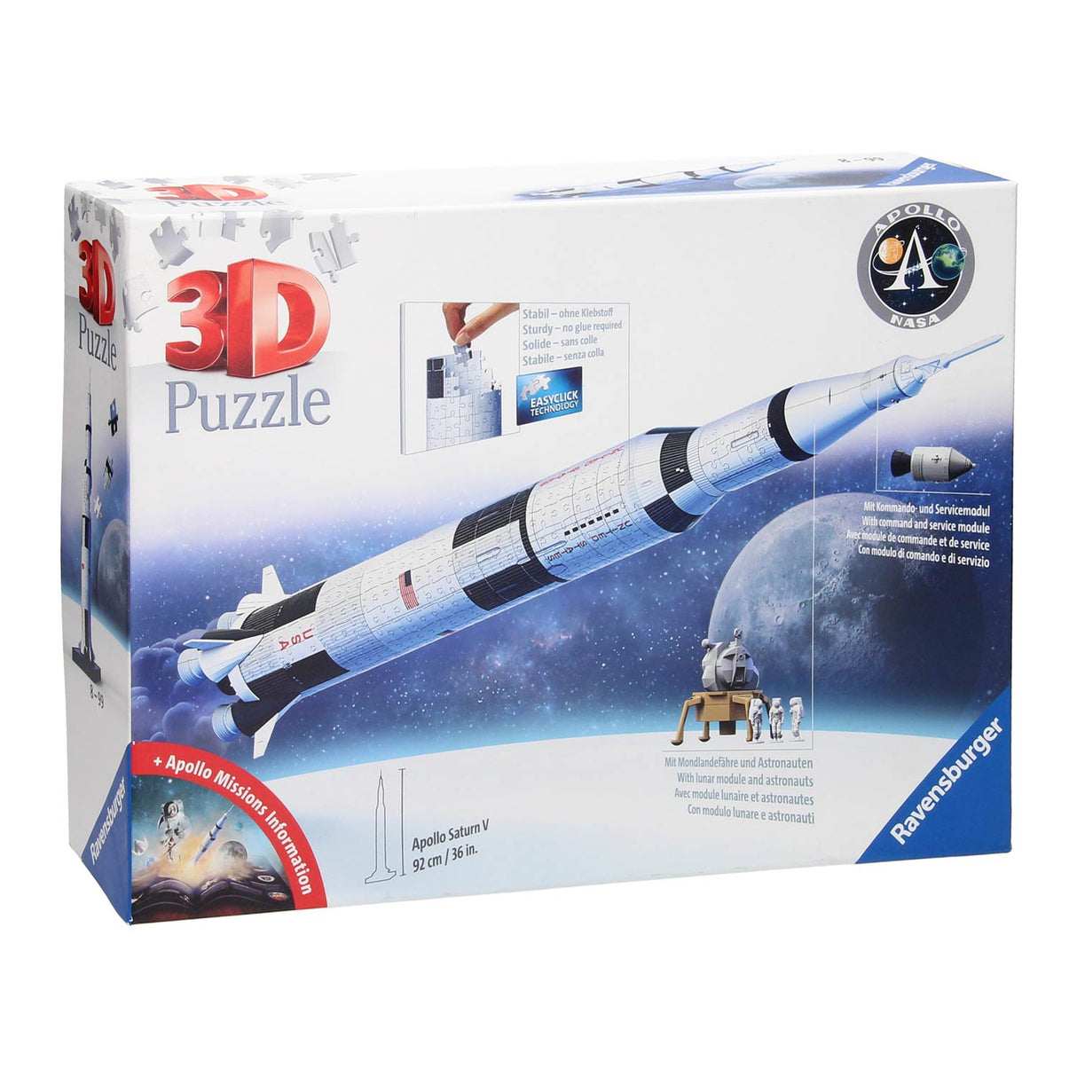 Ravensburger - 3D Puzzle Apollo Saturn przeciwko 440st.