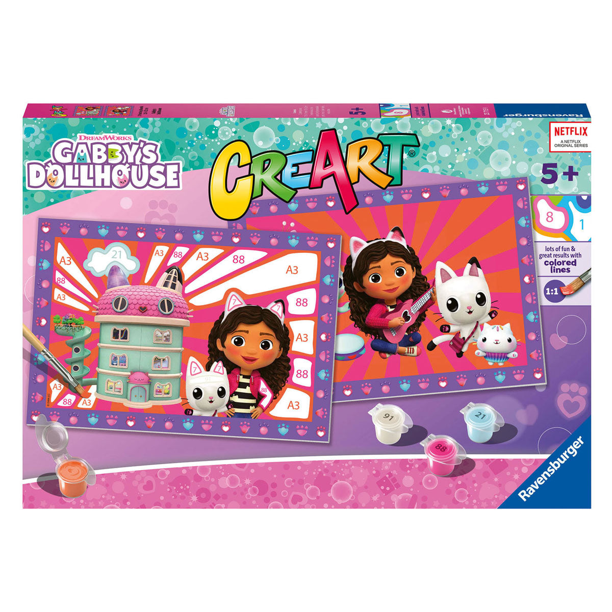 Ravensburger Creart slika na številki Gabby's Poppenhuis