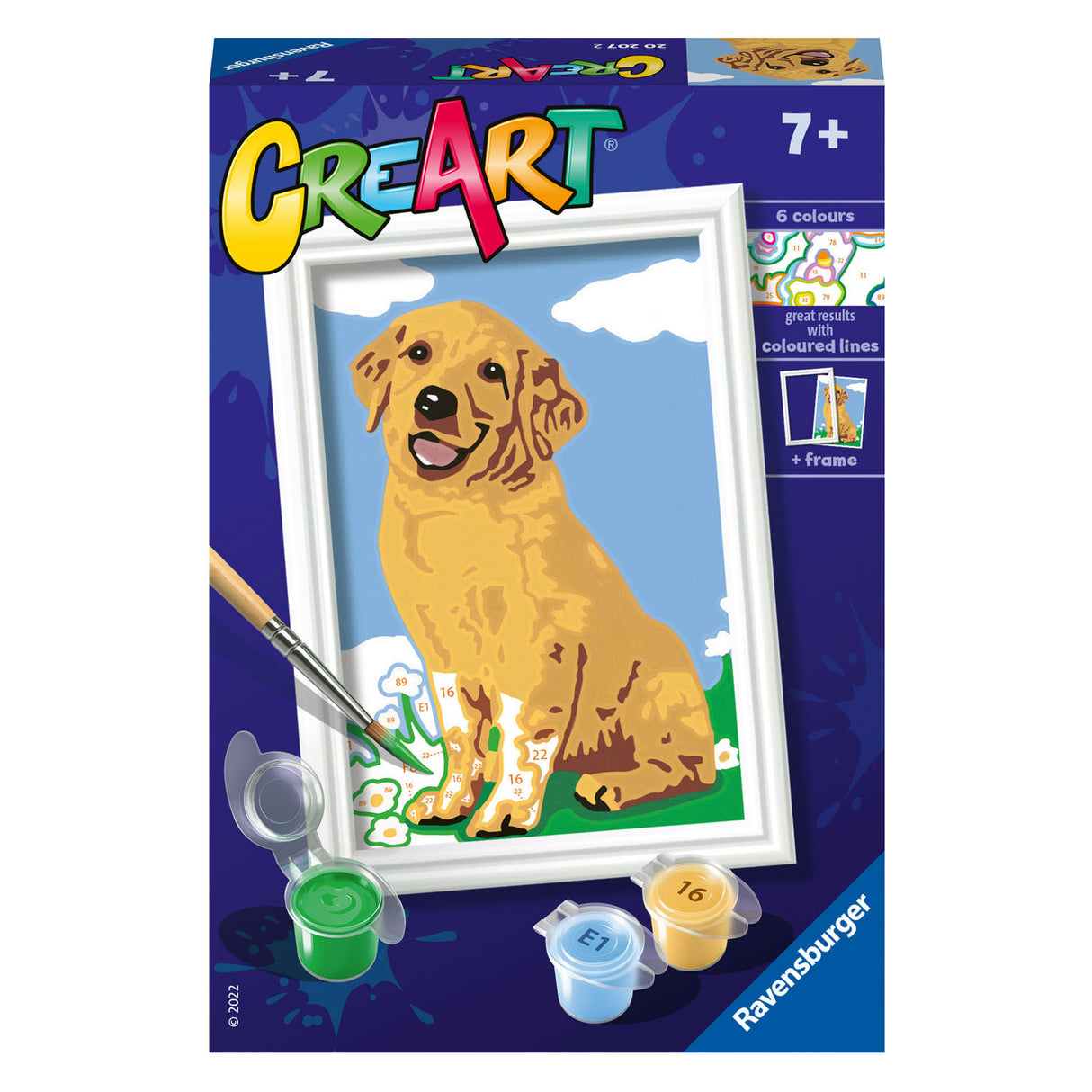 Ravensburger Creart Painting on Song Kind Retriever