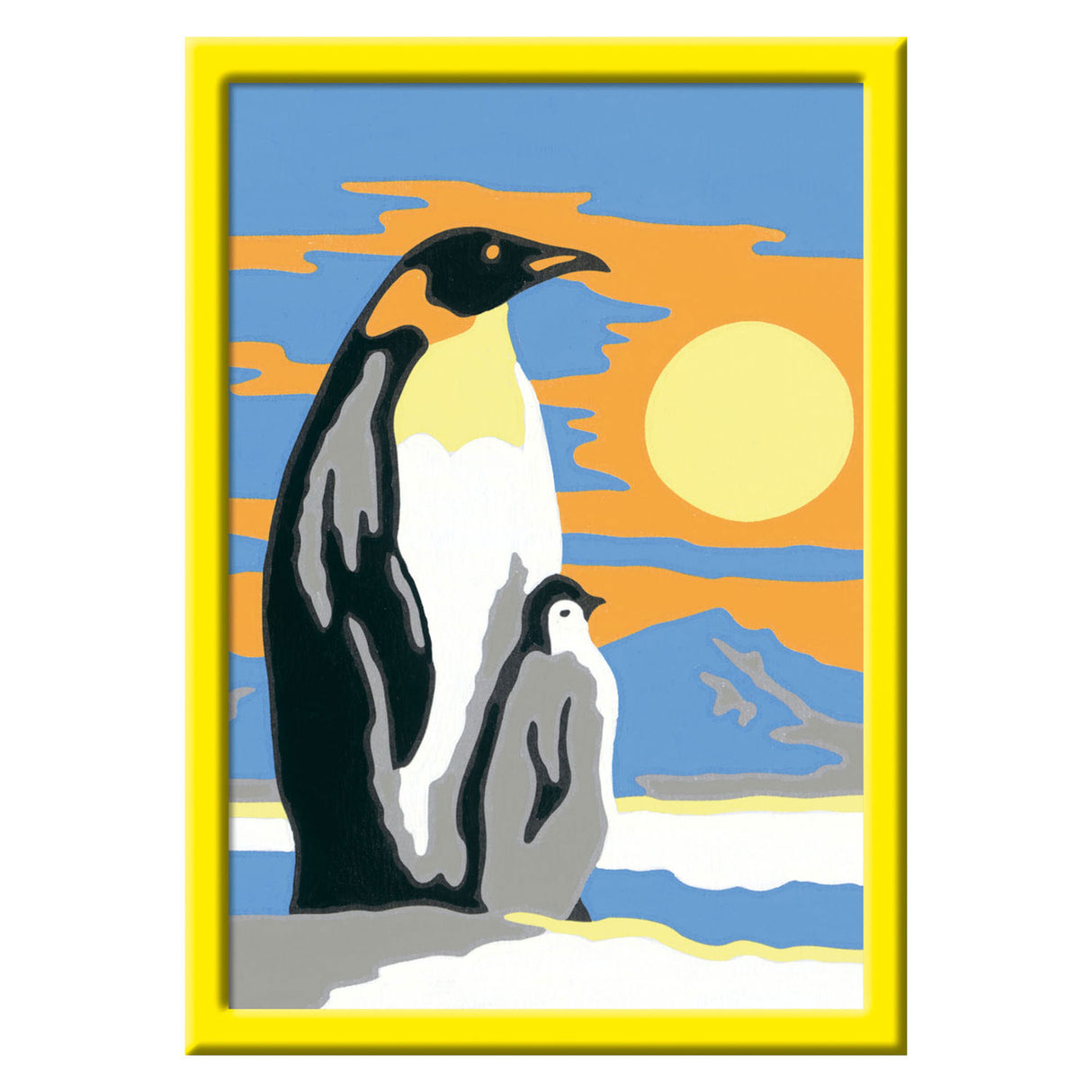 Ravensburger Crart Målning på nummer Penguin -familjen