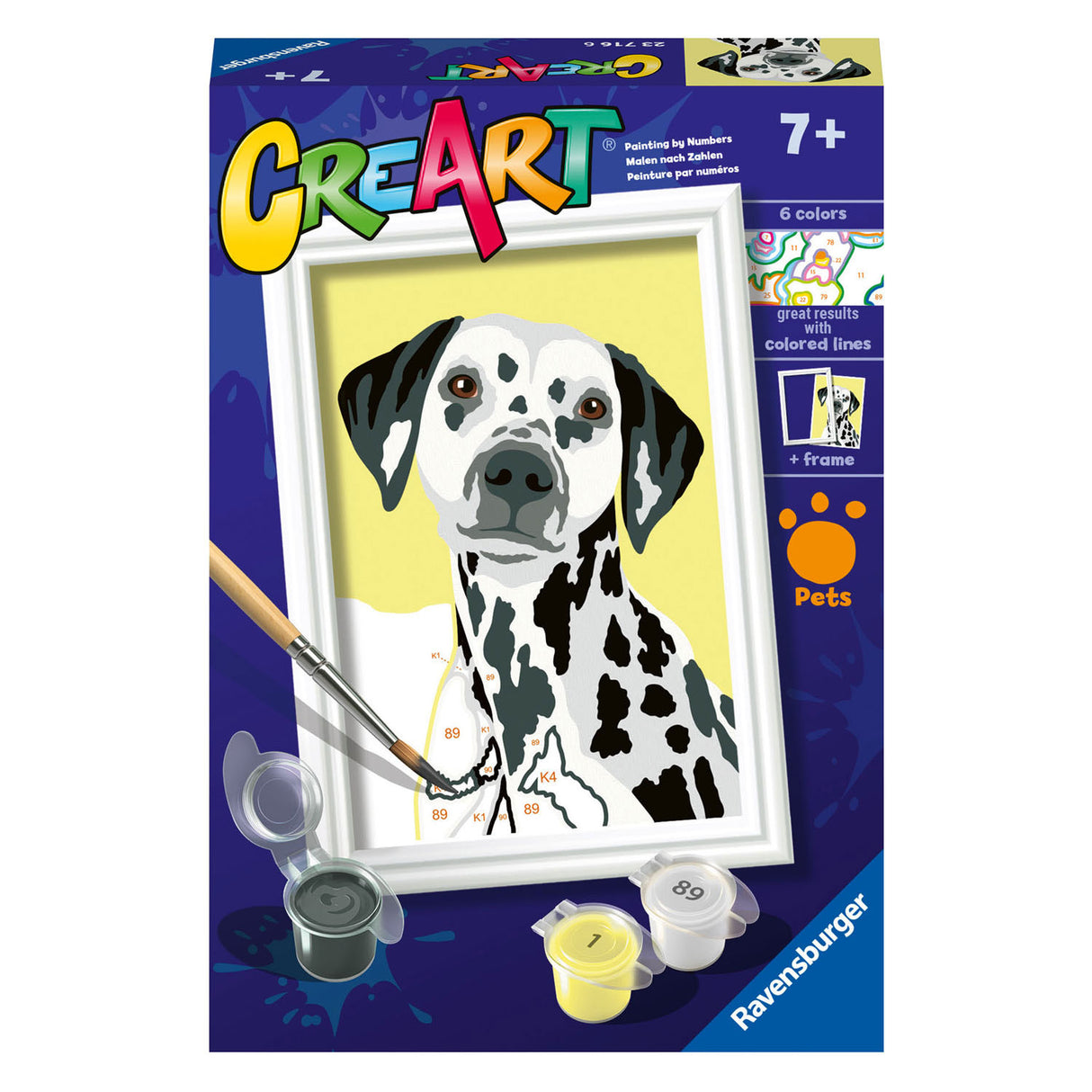 Ravensburger Creart malování na číslo Dalmatiera