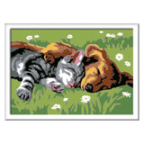 Ravensburger Creart Maleri på nummer Sleeping Cats and Dogs