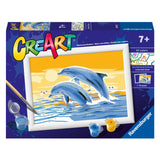 Ravensburger Creart Painting on Song Jumping Dolphins