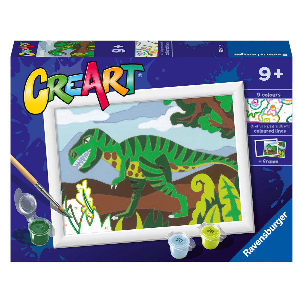 Ravensburger Creart Painting su canzoni che vagava Dinosaurus