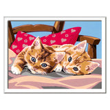 Ravensburger Creart peinture au numéro - deux chats câlins
