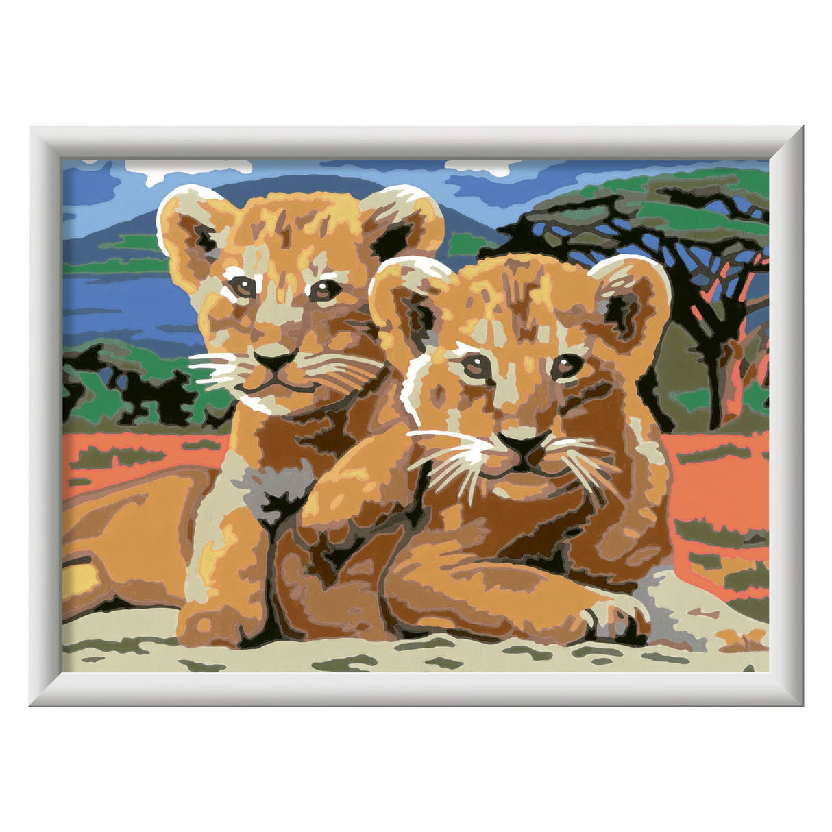 Ravensburger Creart Painting au numéro - Kleine Leeuwenwelpjes