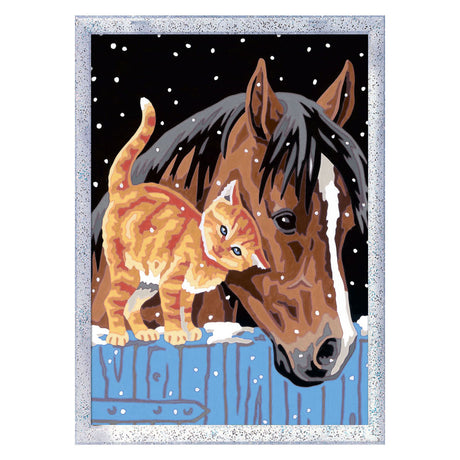 Ravensburger Creart Painting by Number - Friends in the Stable