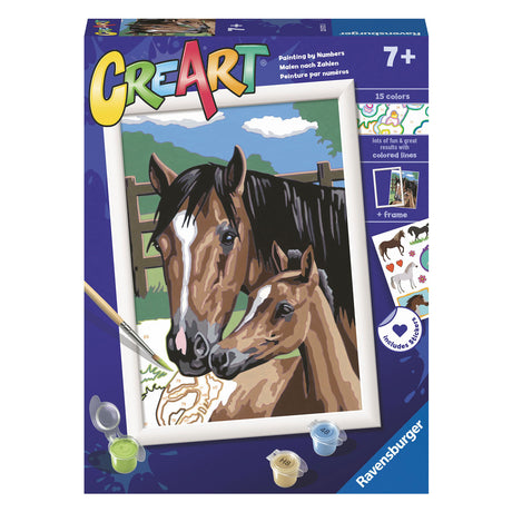 Ravensburger Creart peinture au numéro - Dollen avec poulains