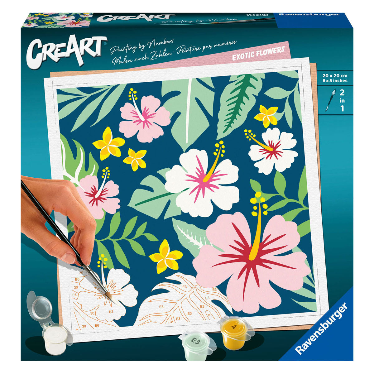 Ravensburger crart målning efter nummer exotiska blommor