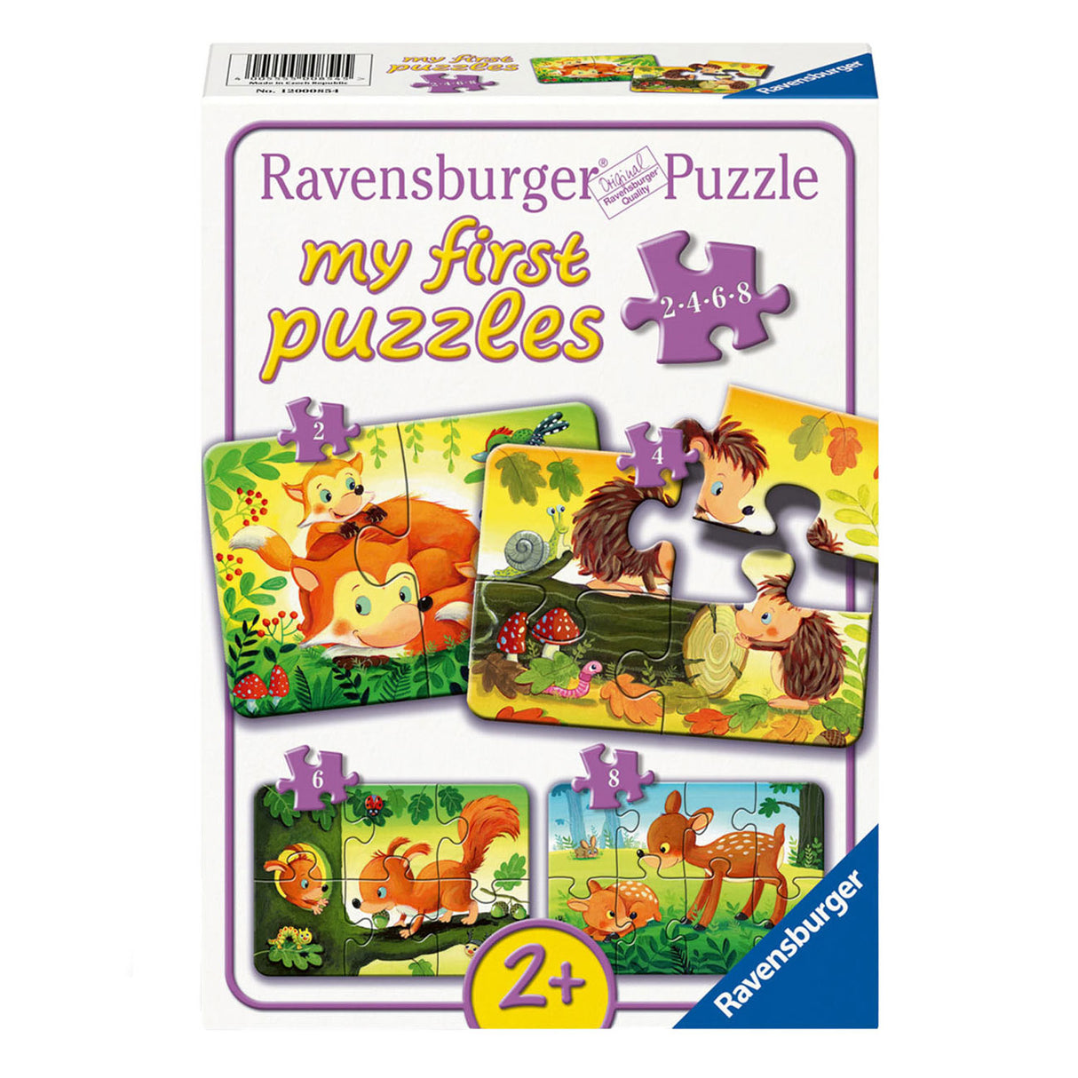 Ravensburger Jigsaw Puzzle Small Animal Families, 4in1