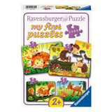 Ravensburger Jigsaw Puzzle Small Animal Families, 4in1