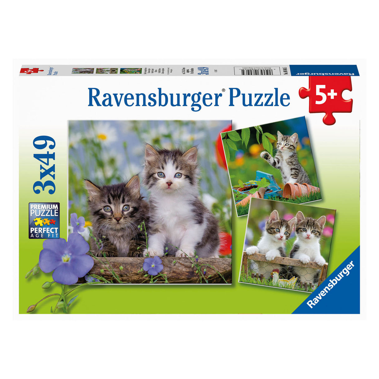 Ravensburger Jigsaw Puzzle Young Kittens, 3x49st.