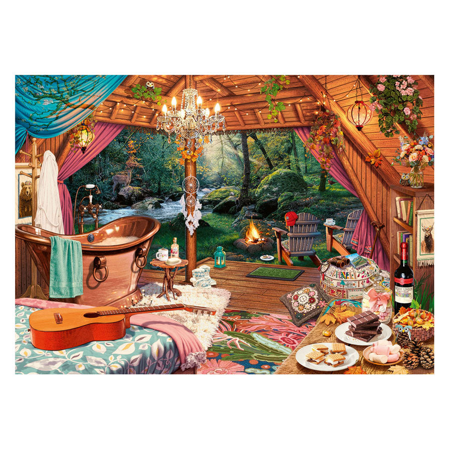 Ravensburger Jigsaw Puzzle Cozy Camping, 500º.