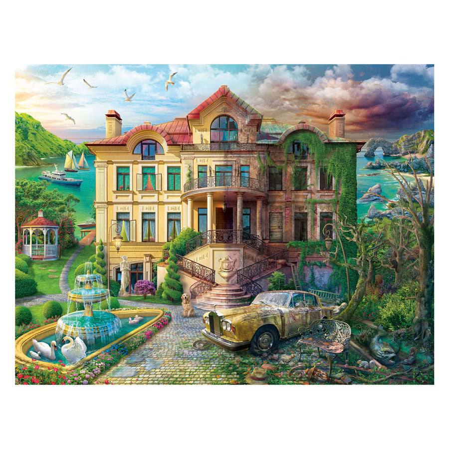 Ravensburger legpuzzel landhuis door de tijd heen, 2000st.