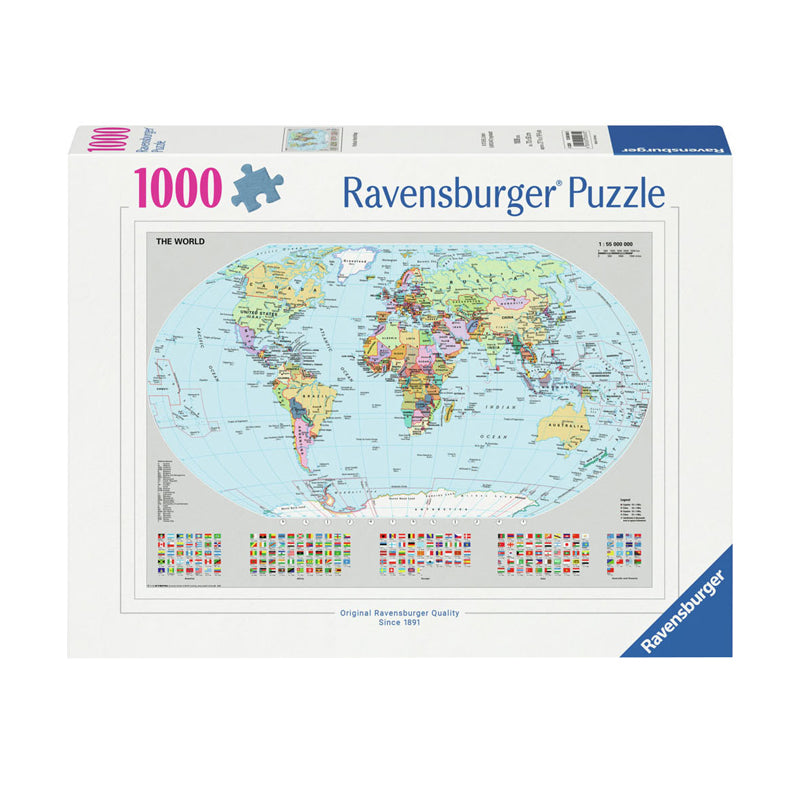 Ravensburger Puzzle Puzzle Political World Map, 1000st.