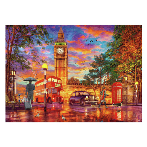 Ravensburger Jigsaw Puzzle Sonnenuntergang auf dem Parliament Square, London, 1000st.