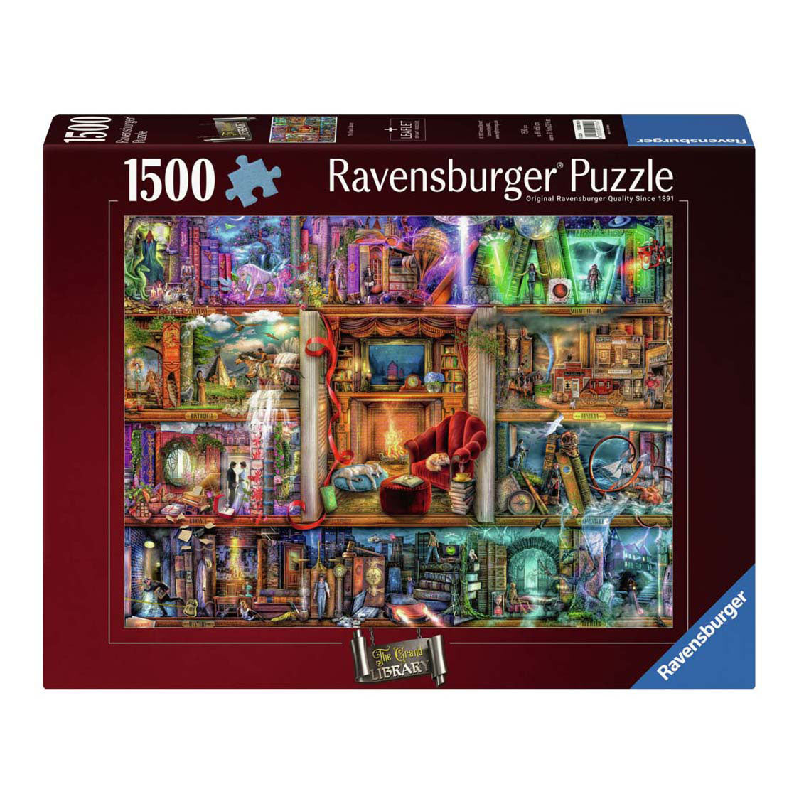 Ravensburger Jigsaw Puzzle La gran biblioteca, 1500 °.