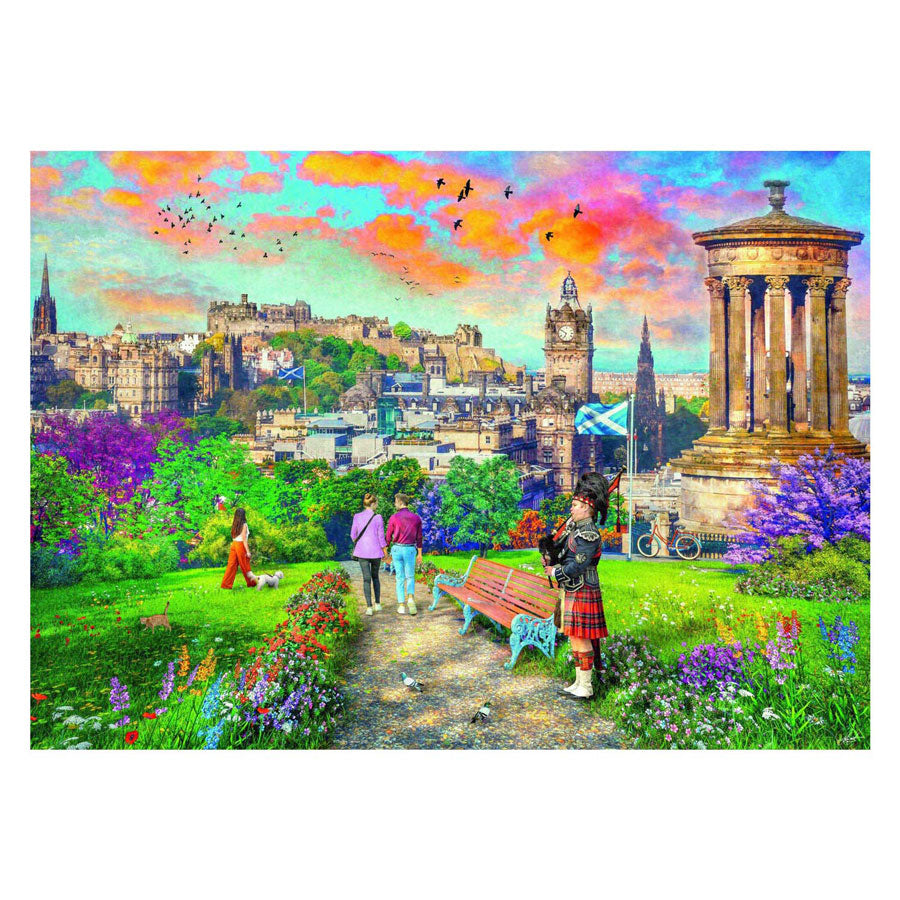 RAVENSBURGER JIGSAW puzzle Edinburgh Romance, 1000st.