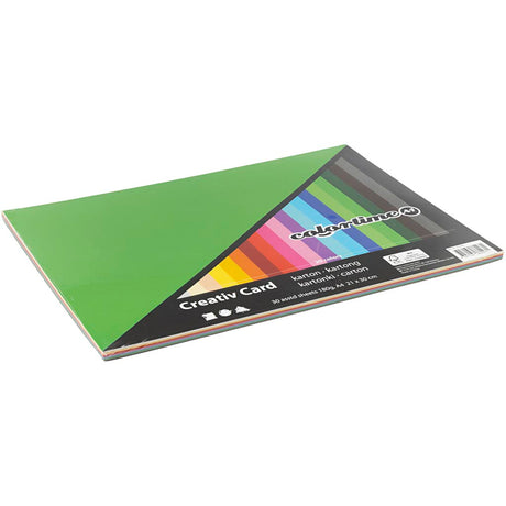 Creativ Company coloré en carton A4, 30 feuilles