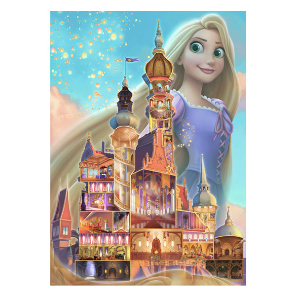 Puzzle Ravensburger Châteaux Disney Raiponce - Puzzle 1000 pièces.