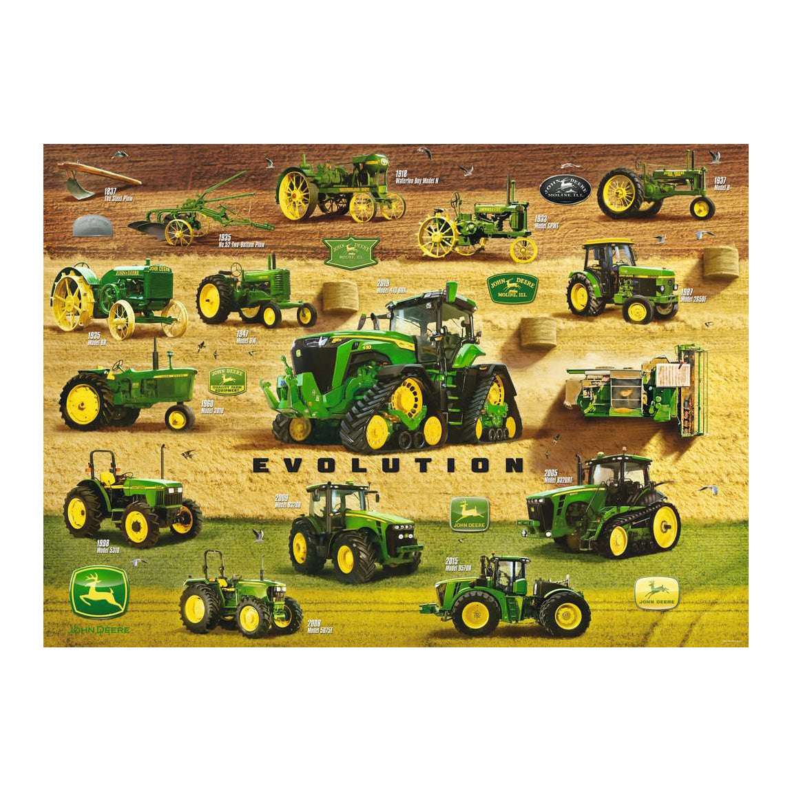 Ravensburger Jigsaw Puzzle La herencia de John Deere, 1000.