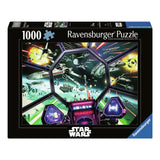 De Ravensburger huet de Puzzzel Star Wars Tie Kämpfer Cockpit, 1000st.