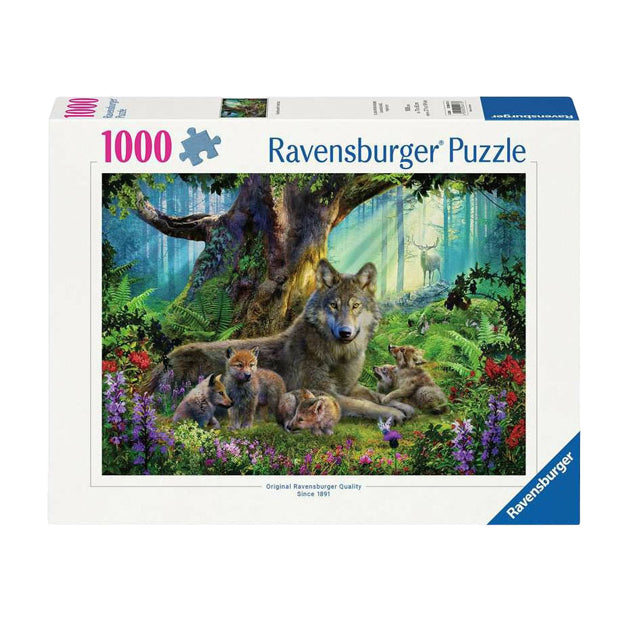 Ravensburger Jigsaw Puzzle Family Wolf in the Forest, 1000st.