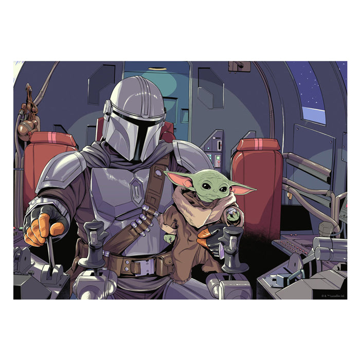 Puzzle Ravensburger Star Wars Le Mandalorien - Puzzle de 1000 pièces.