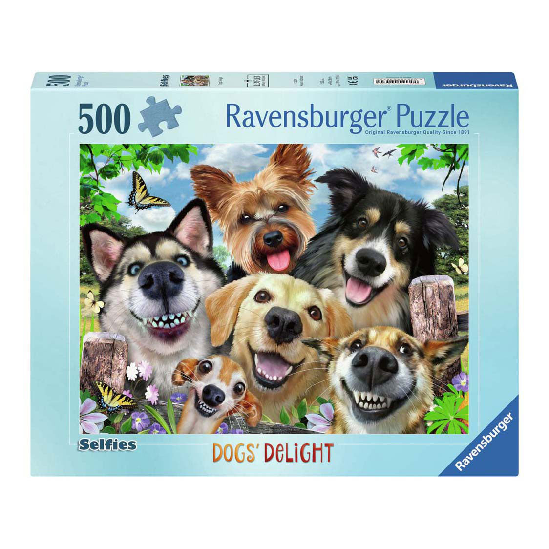 Ravensburger Jigsaw Puzzle alegre perros, 1000.