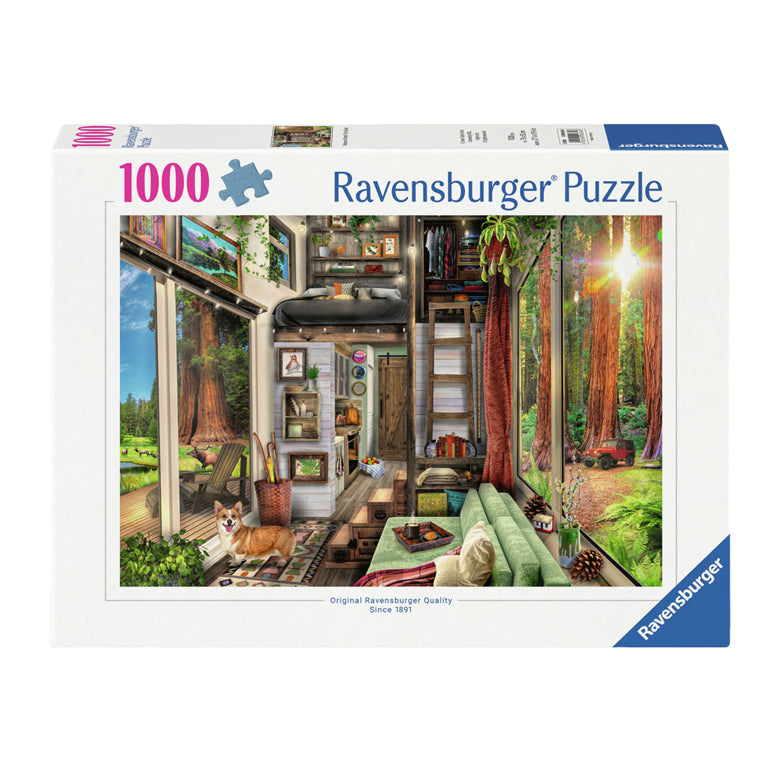 Ravensburger Jigsaw Puzzle Tiny House i Redwood Forest, 1000st.